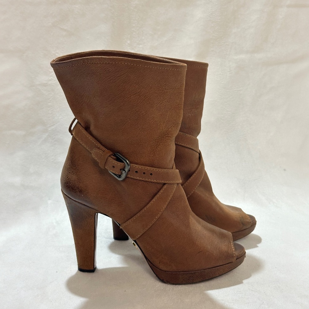 Prada Peep Toe Booties